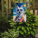 American Eskimo Summer Beach Time Garden Flag