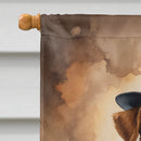 Airedale Terrier Thanksgiving House Flag