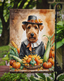 Airedale Terrier Thanksgiving Garden Flag