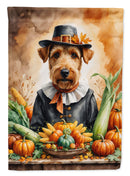 Airedale Terrier Thanksgiving Garden Flag
