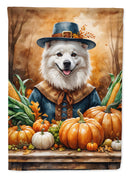 American Eskimo Thanksgiving Garden Flag