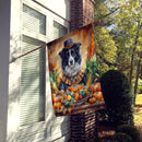 Border Collie Thanksgiving House Flag