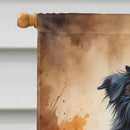 Border Collie Thanksgiving House Flag