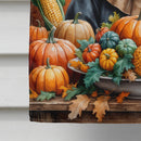 Border Collie Thanksgiving House Flag