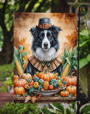 Border Collie Thanksgiving Garden Flag