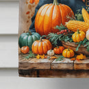 Black Labrador Retriever Thanksgiving House Flag