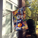 Akita Halloween Trick or Treat House Flag
