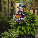 American Eskimo Halloween Trick or Treat Garden Flag
