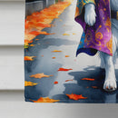 Border Collie Halloween Trick or Treat House Flag