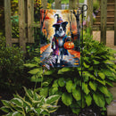 Border Collie Halloween Trick or Treat Garden Flag