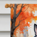 Boston Terrier Halloween Trick or Treat House Flag