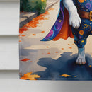 Boston Terrier Halloween Trick or Treat House Flag