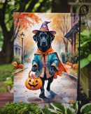 Black Labrador Retriever Halloween Trick or Treat Garden Flag