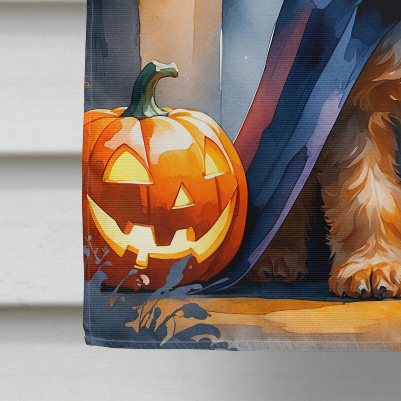 Airedale Terrier Puppy Halloween House Flag