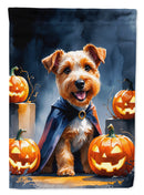 Airedale Terrier Puppy Halloween House Flag