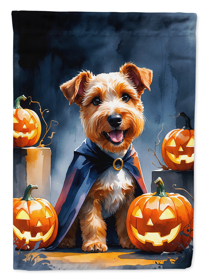 Airedale Terrier Puppy Halloween Garden Flag
