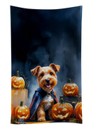 Airedale Terrier Puppy Halloween Kitchen Towel