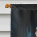 Akita Puppy Halloween House Flag