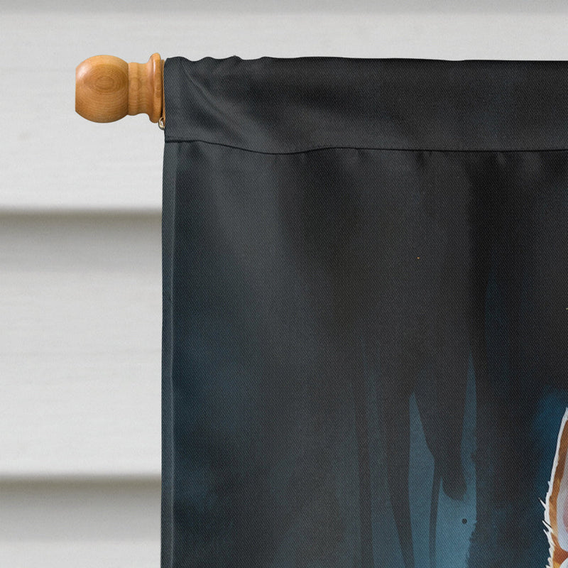 Akita Puppy Halloween House Flag