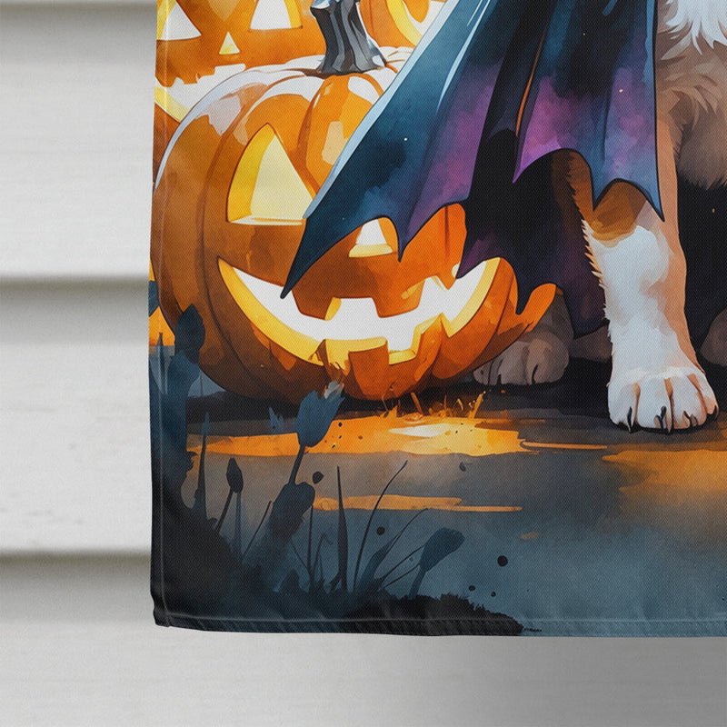 Akita Puppy Halloween House Flag