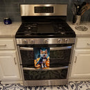 Akita Puppy Halloween Kitchen Towel