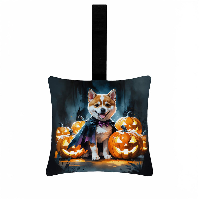 Akita Puppy Halloween Mini Hanging Pillow Ornament 3.5 × 3.5