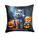 Alaskan Malamute Puppy Halloween Throw Pillow