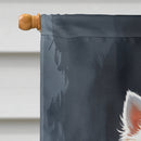 American Eskimo Puppy Halloween House Flag