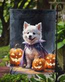American Eskimo Puppy Halloween Garden Flag