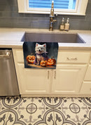 American Eskimo Puppy Halloween Kitchen Towel