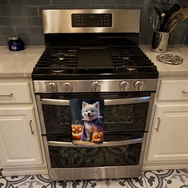 American Eskimo Puppy Halloween Kitchen Towel