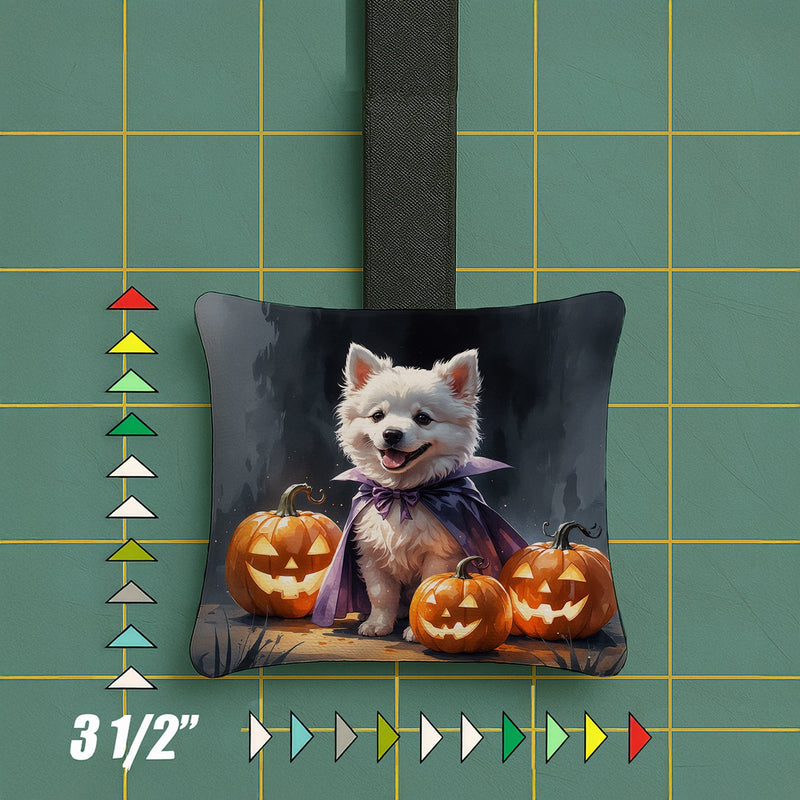 American Eskimo Puppy Halloween Mini Hanging Pillow Ornament 3.5 × 3.5