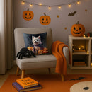 American Eskimo Puppy Halloween Throw Pillow