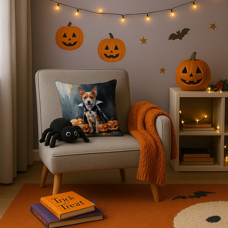 Basenji Puppy Halloween Throw Pillow