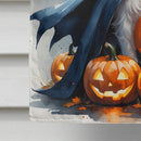 Border Collie Puppy Halloween House Flag