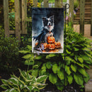 Border Collie Puppy Halloween Garden Flag