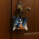 Border Collie Puppy Halloween Mini Hanging Pillow Ornament 3.5 × 3.5