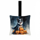 Border Collie Puppy Halloween Mini Hanging Pillow Ornament 3.5 × 3.5