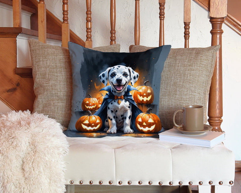 Dalmatian Puppy Halloween Throw Pillow