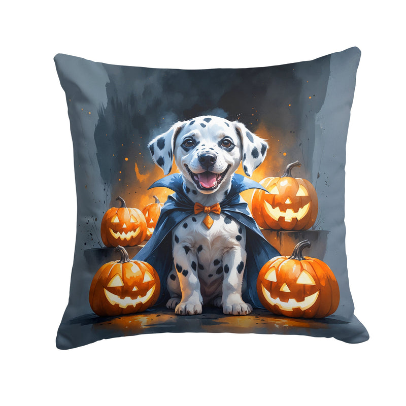 Dalmatian Puppy Halloween Throw Pillow