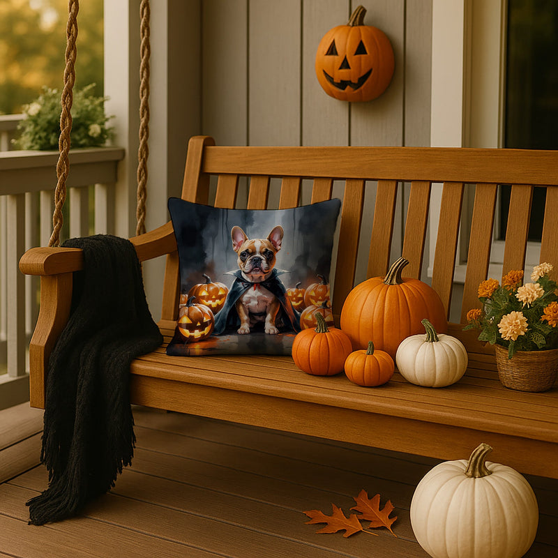 French Bulldog Puppy Halloween Throw Pillow