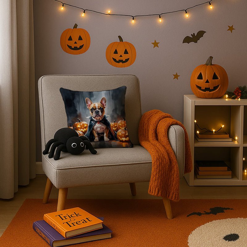 French Bulldog Puppy Halloween Throw Pillow