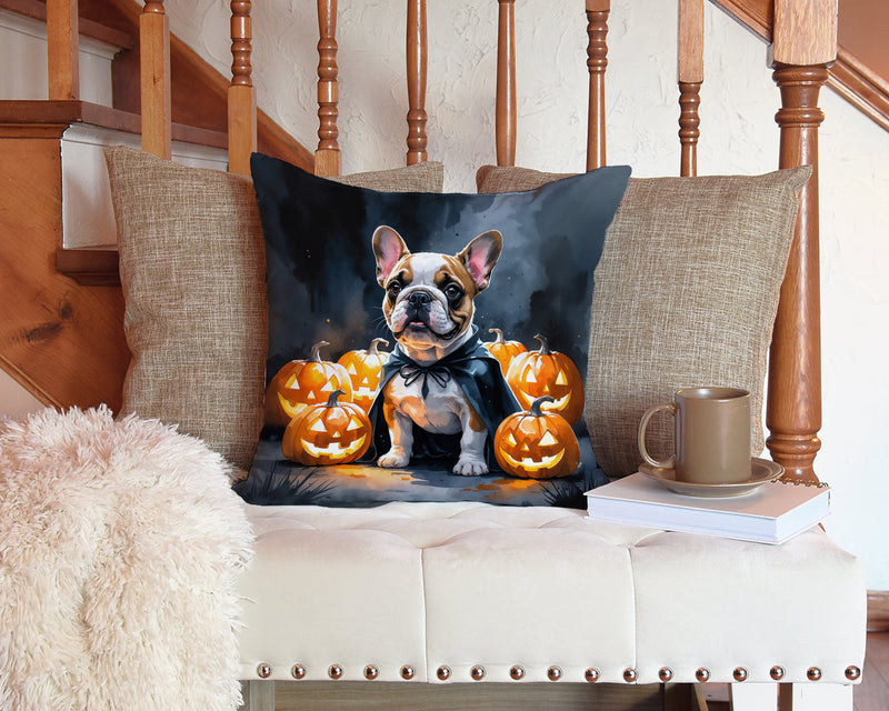 French Bulldog Puppy Halloween Throw Pillow