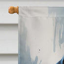 Black Labrador Retriever Puppy Halloween House Flag