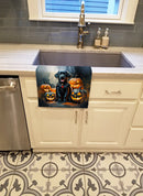 Black Labrador Retriever Puppy Halloween Kitchen Towel