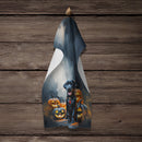 Black Labrador Retriever Puppy Halloween Kitchen Towel