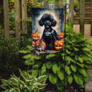 Black Poodle Puppy Halloween Garden Flag