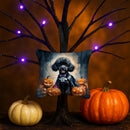 Black Poodle Puppy Halloween Mini Hanging Pillow Ornament 3.5 × 3.5
