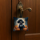 Black Poodle Puppy Halloween Mini Hanging Pillow Ornament 3.5 × 3.5