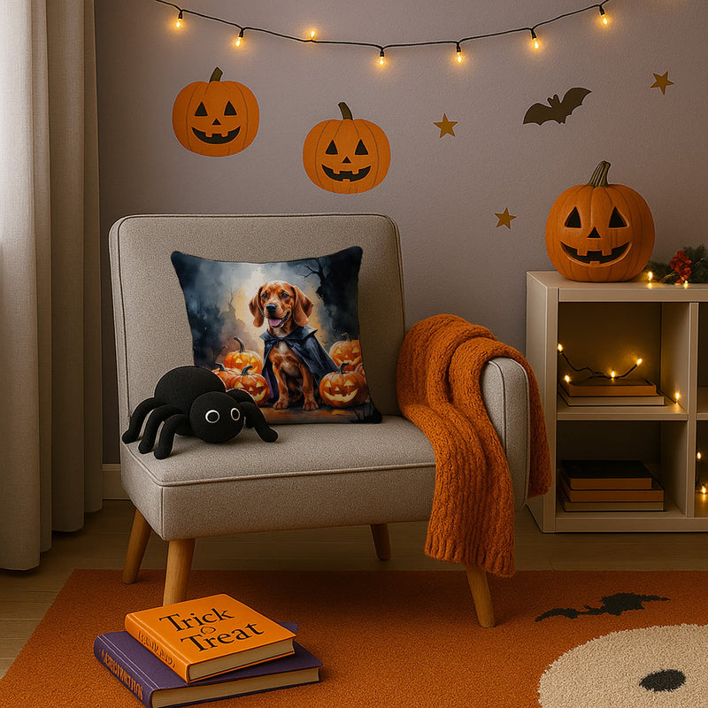 Vizsla Puppy Halloween Throw Pillow